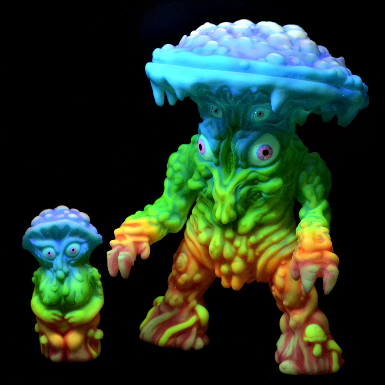 ソフビ◆ WONDER GOBLIN / SKINNER Fungoid Man Wonder Goblin x Skinner Maui Wowie Fungoid Man Sofubi Art